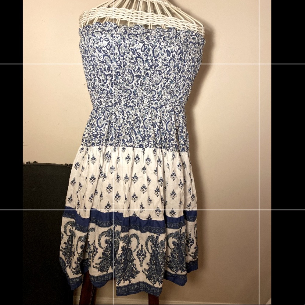 Adorable Strapless Floral Dress
